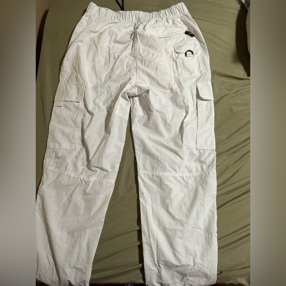 white cargo pants